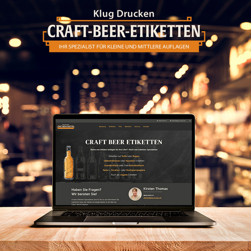 Homepage für craft-beer-etiketten.de 