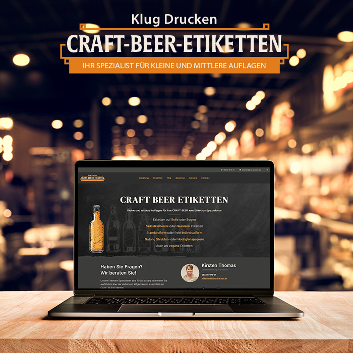 Homepage für craft-beer-etiketten.de 